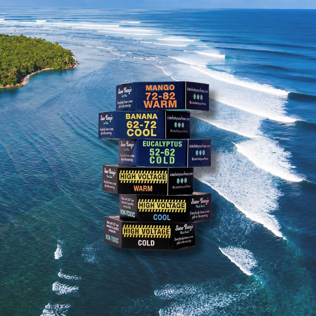 Surf Wax Sampler – Sister Betsy's Surf Wax
